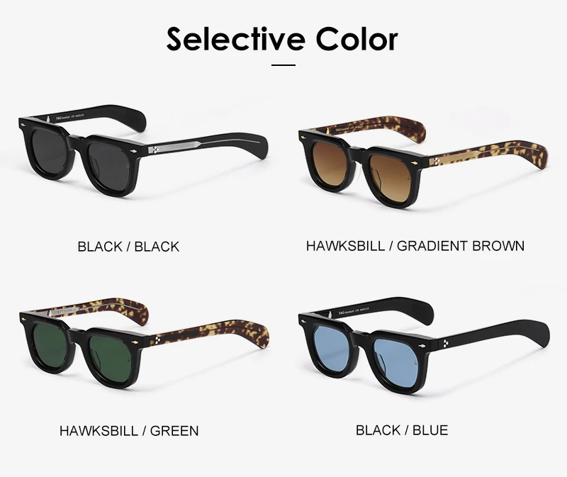 TAG Hezekiah Luxusmarke Mode Sonnenbrillen Männer VENDOME Designer handgefertigte Vintage Sonnenbrille Retro Acetat Sonnenbrille Frauen – Detail 10