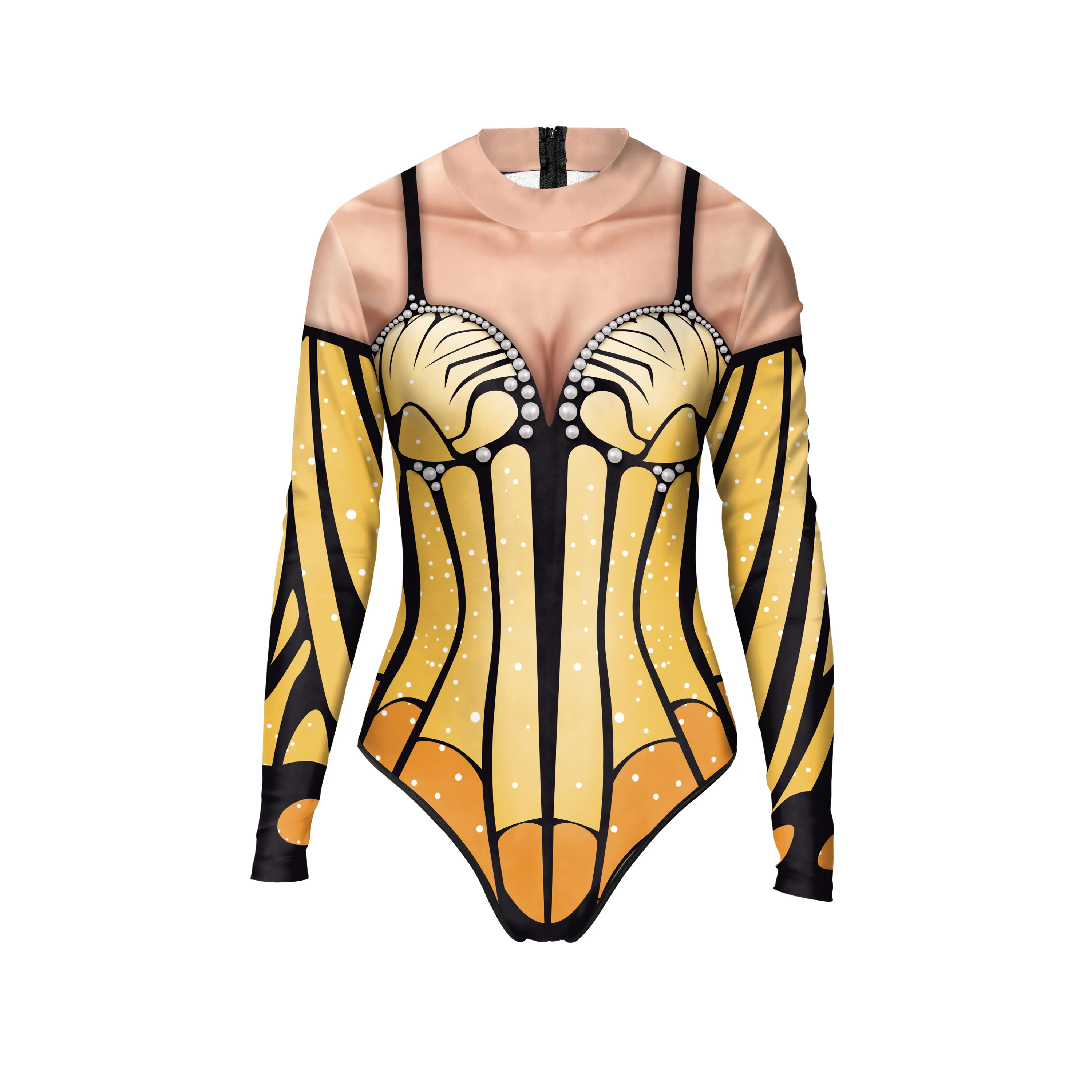 OPEIXSAYKOC Zeemeerminbadpak voor dames, badmode badkleding met glanzende visschubben, voor carnaval, rollenspel en themafeest, groen, M