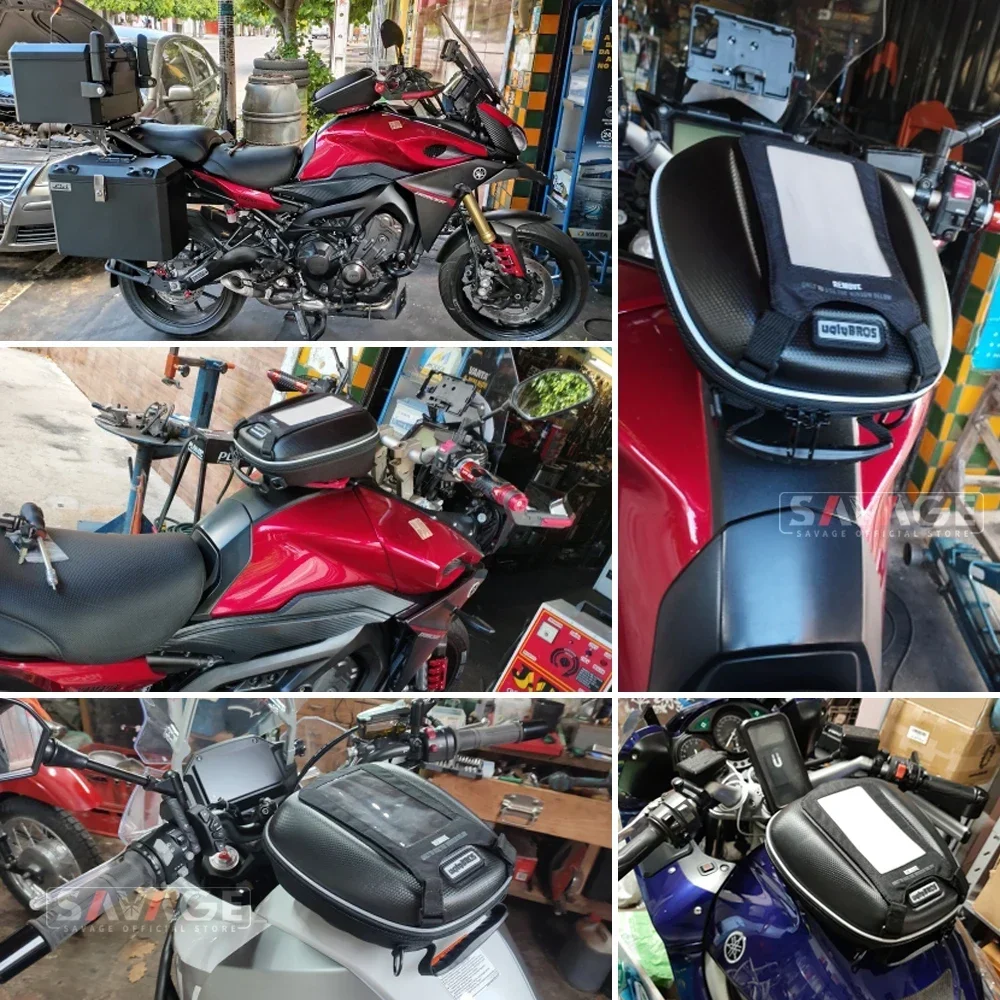 오토바이 탱크 가방, 야마하 FZ6 FZ8 FZ1 XJ6 MT03 MT09 MT10 YZF R1 R3 R6 R7 XSR 125 155 XJR FJR 1300 배낭 레이싱 수하물