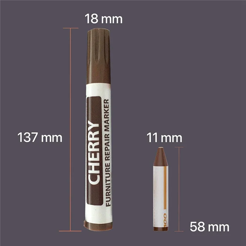 Furniture Repair Kit Wood Markers-Set of 13-Markers and Wax Sticks with Sharpener Kit for Scratches Wood Floors furniture repair markers