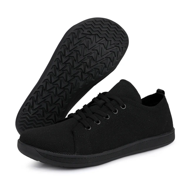 Chaussures pieds nus à bout large pour hommes et femmes, baskets de marche minimalistes |   Semelle zéro chute |   Maille respirante 3