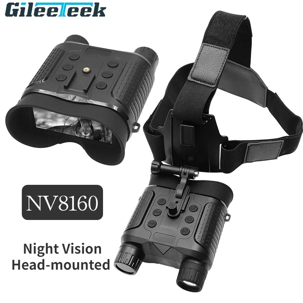 NV8160 Hunting camera Night Vision Device Head-mounted Tactical Helmet Binocular Digital HD Infrared 1080P Night Vision Device