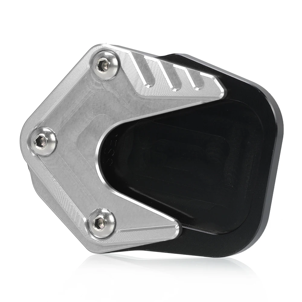 CNC Aluminum Motorbike Kickstand Foot Side Stand Extension Pad Support Plate For