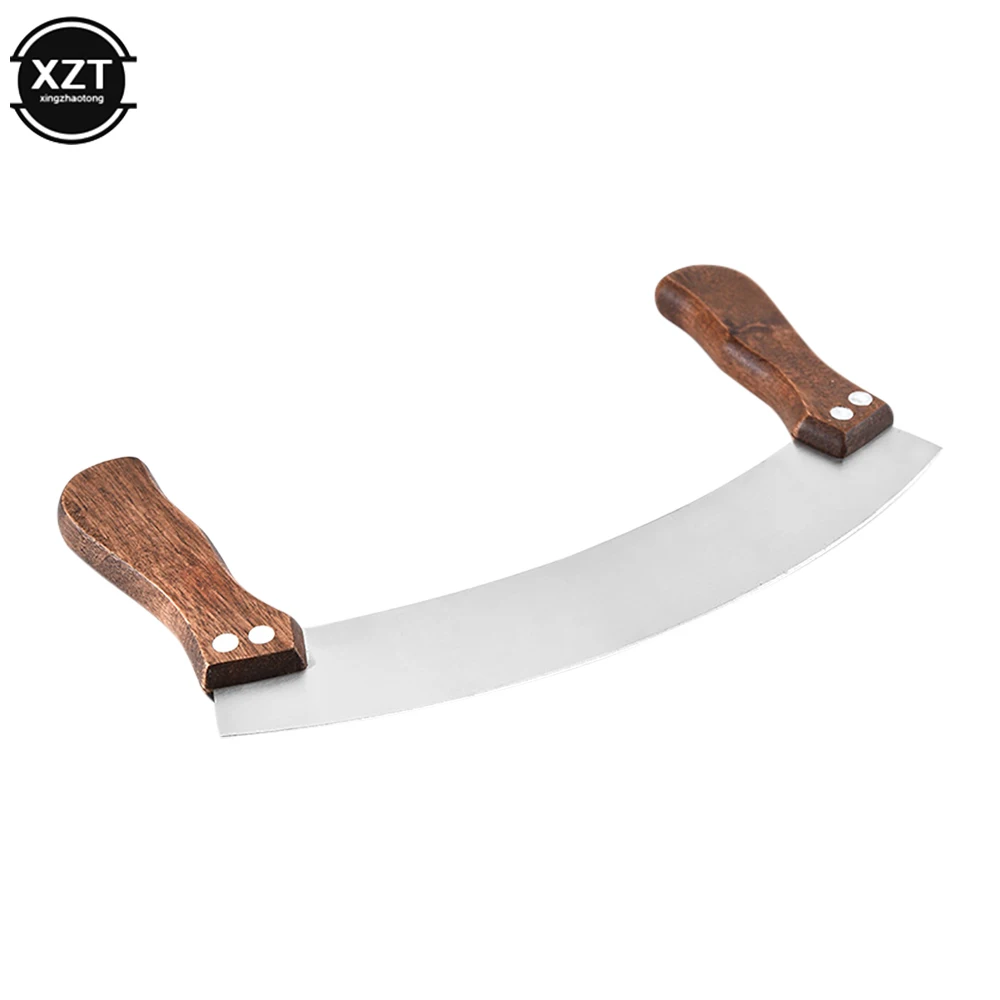 Kitchen Tools Vegetable Chopper Stainless Steel Vegetable Nougat Knife Home Herb Pizza Cutter Baking Tools