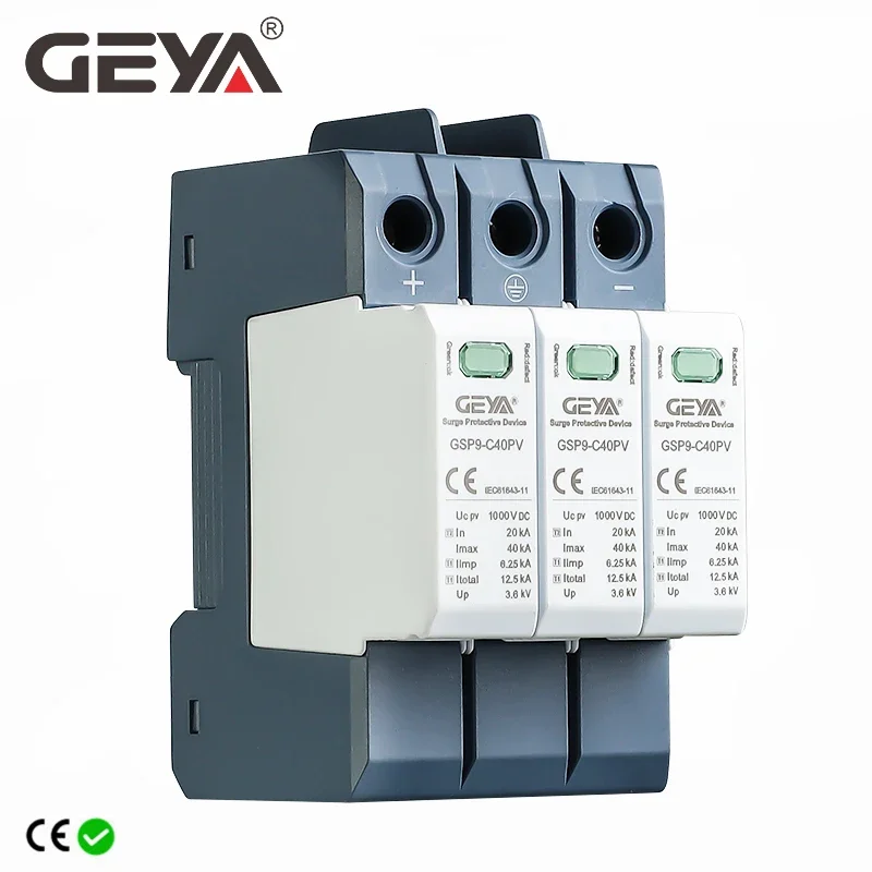 Scaricatore 40KA 1000VDC Scaricatore Sovratensione 2P 40KA 1000VDC - Protezione Per Impianti Fotovoltaici Surge Protector DC