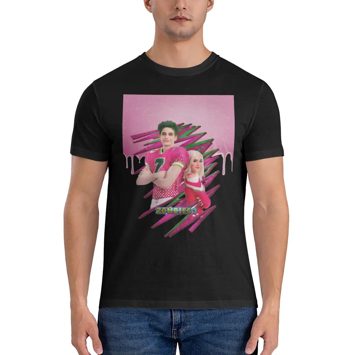 Uomini Zombie 3 Magliette Milo Manheim Performer 100% Cotone Vestiti Divertenti Manica Corta Girocollo Tees Nuovo Arrivo T-Shirt