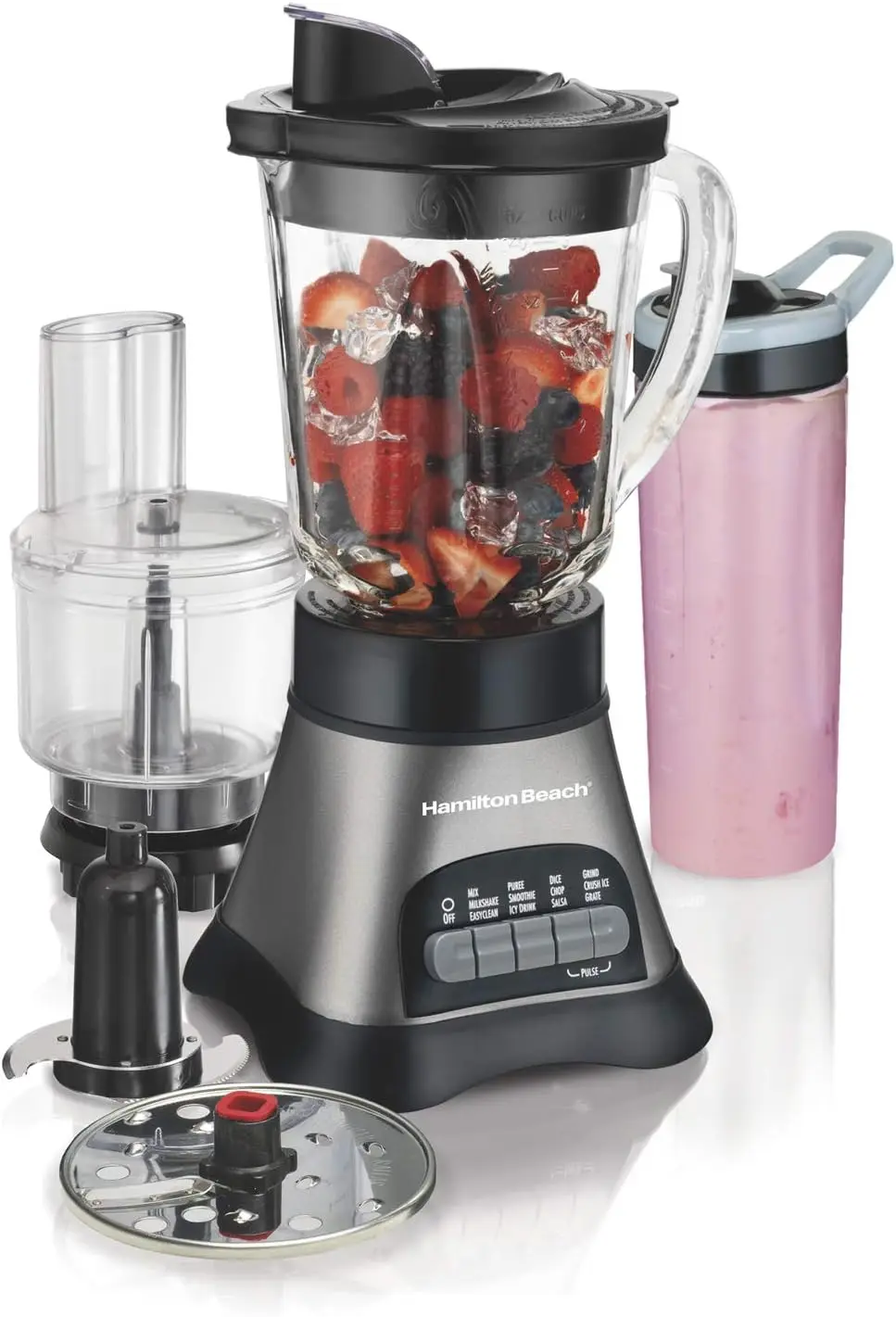 Hamilton Beach Electric Vegetable Chopper & Mini Food Processor, 3-Cup,  Black