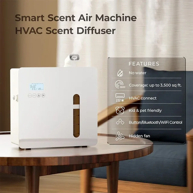 NAMSTE Smart WIFI APP Control Essential Oil Diffuser Smart Aromatherapy Diffuser 3000m³ Metal Shell for Home Hotel HVAC System 2
