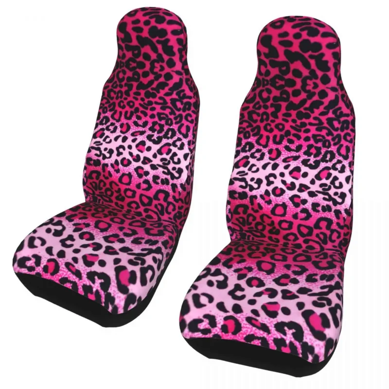 

Leopard Universal Cover Off-Road For SUV Fur Car Seat Covers Polyester Hunting