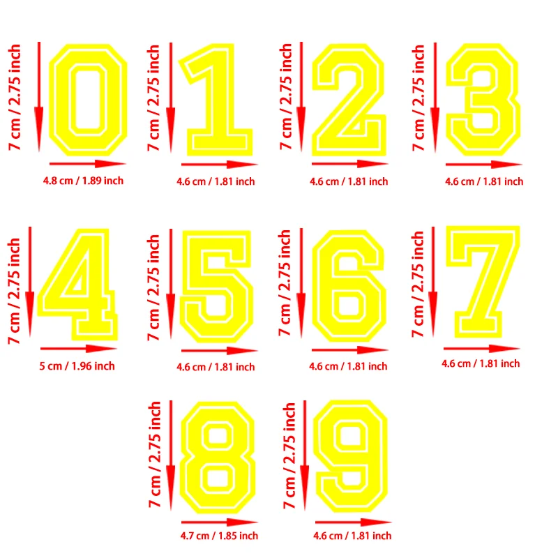 Set of 10 Mini Numerical Figures (0-9)