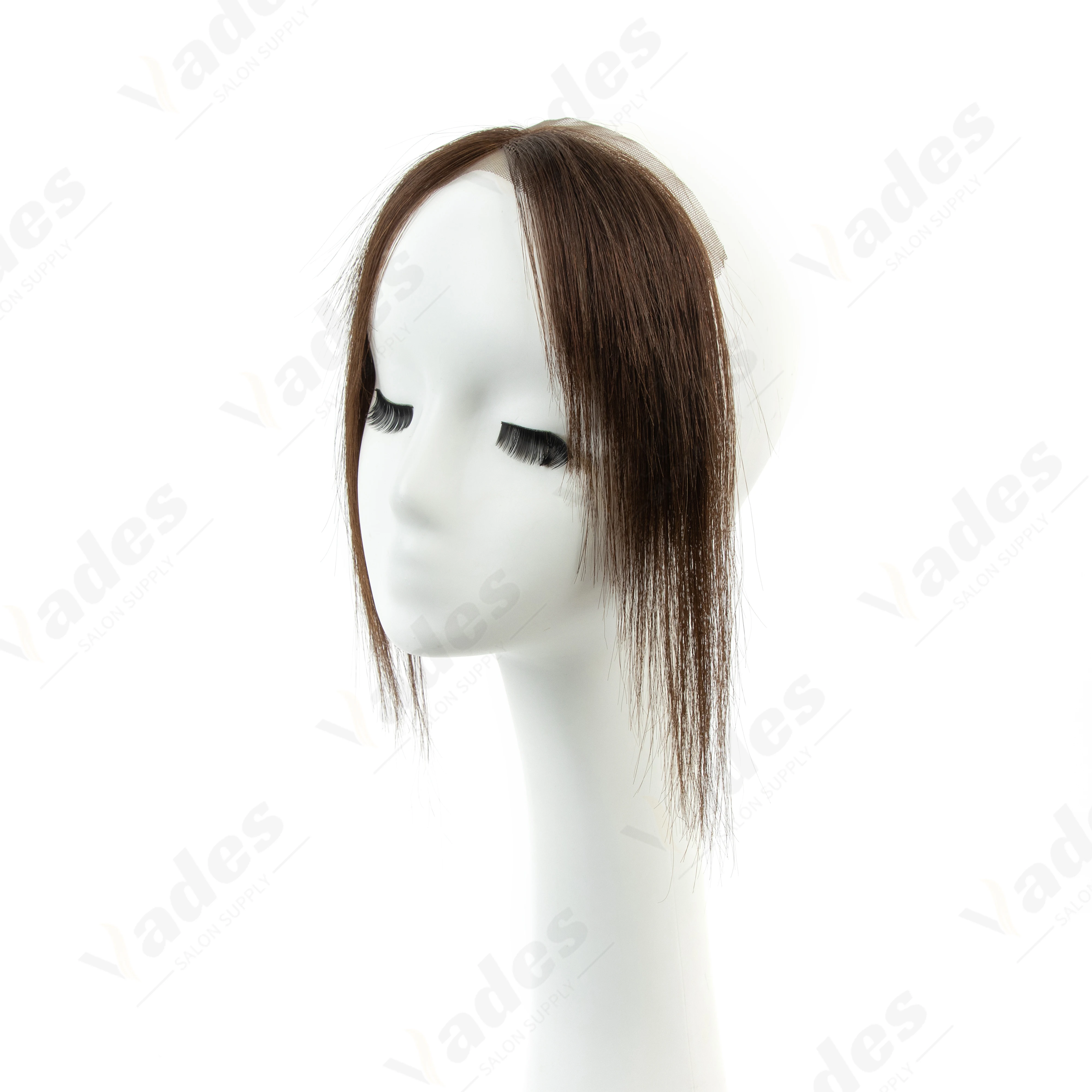1 Stück 100 % menschlicher Pony, echtes Haarteil, unsichtbar, atmungsaktiv, glatter Pony für Frauen, täglicher Gebrauch, decken den seitlichen hohen Haaransatz ab – Detail 2
