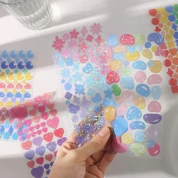 1pc Laser Sticker Ribbon Stickers Scrapbooking Decor Children's DIY Craft Stationery Accessories for Office Cute School Supplies