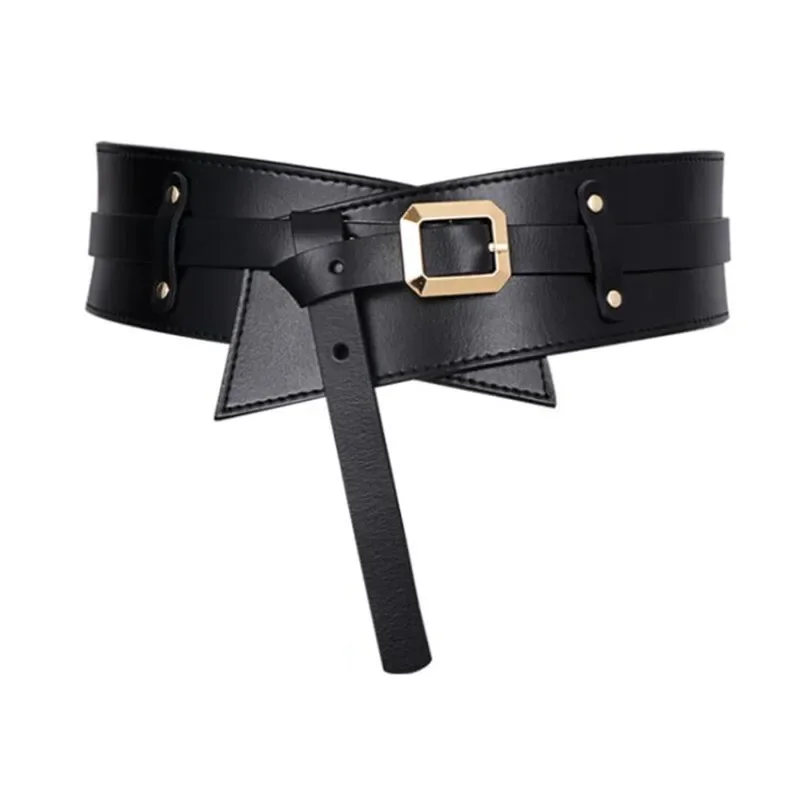 

Top Selling Women Wide Belt High Quality Genuine Leather Belts Luxury Brand Belt Waist Constricting Waistband Waist Seal New