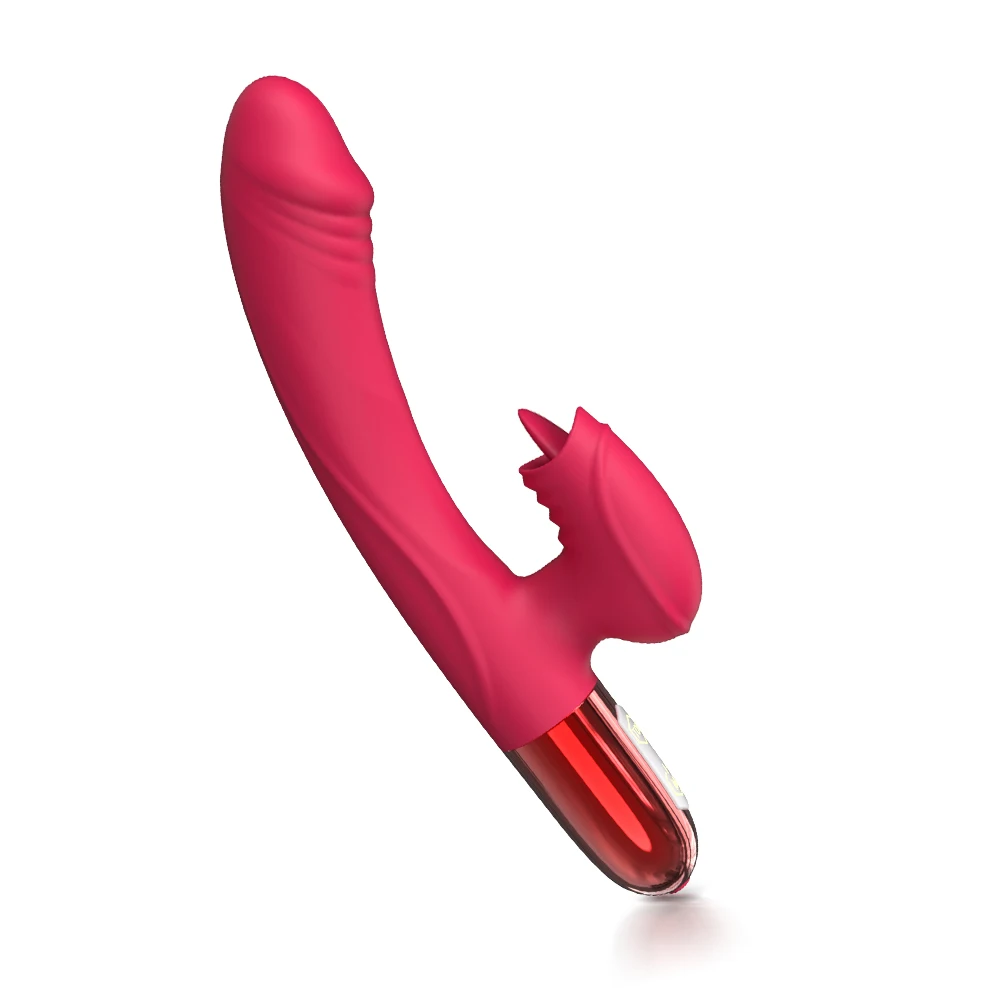 Vibrator-Dildo für Frauen, Zunge lecken, Masturbation, Vibrator, G-Punkt, Klitoris-Stimulator, Spielzeug für Erwachsene, An2023_voghion.com
