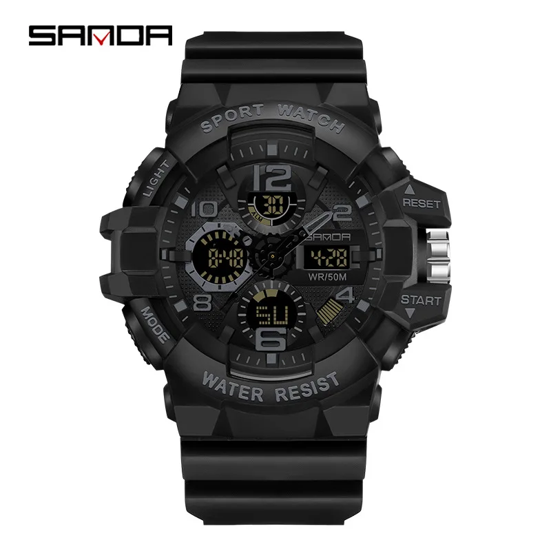 

Sanda Brand G- Style Military Watch Men Digital Shock Sports Watches For Man Waterproof Electronic Wristwatch Mens 2023 Relogios