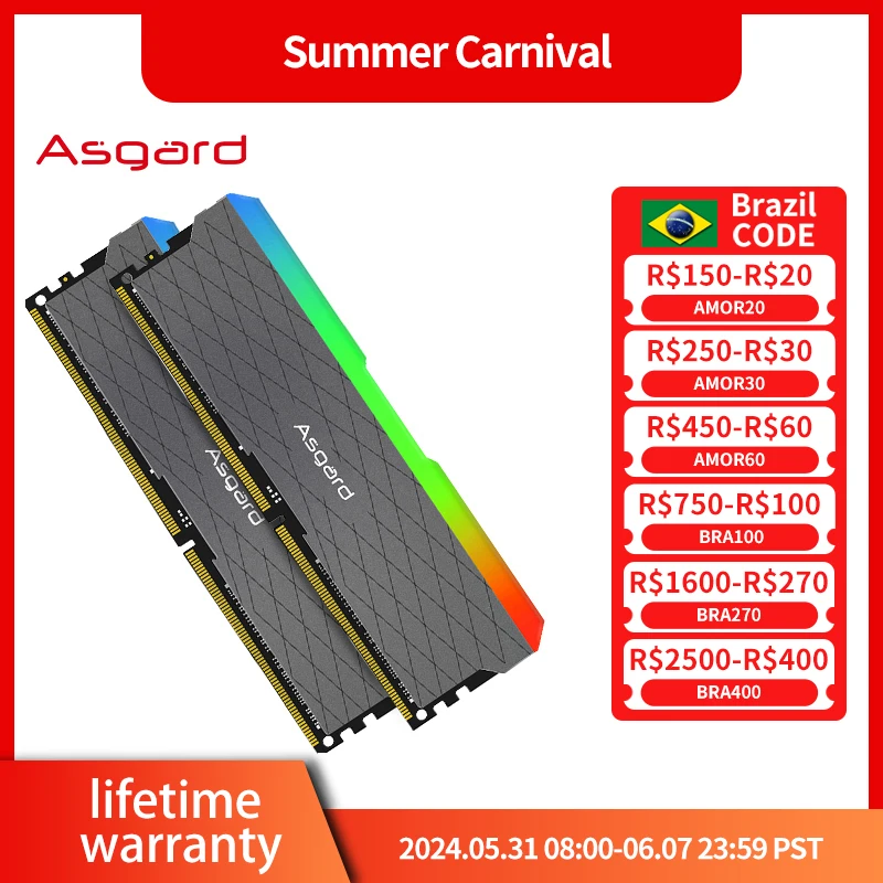 Asgard LOKI W2 RGB RAM ddr4 8GBx2 16GBx2 3200MHz PC4-25600 1.35V UDIMM desktop memory ram