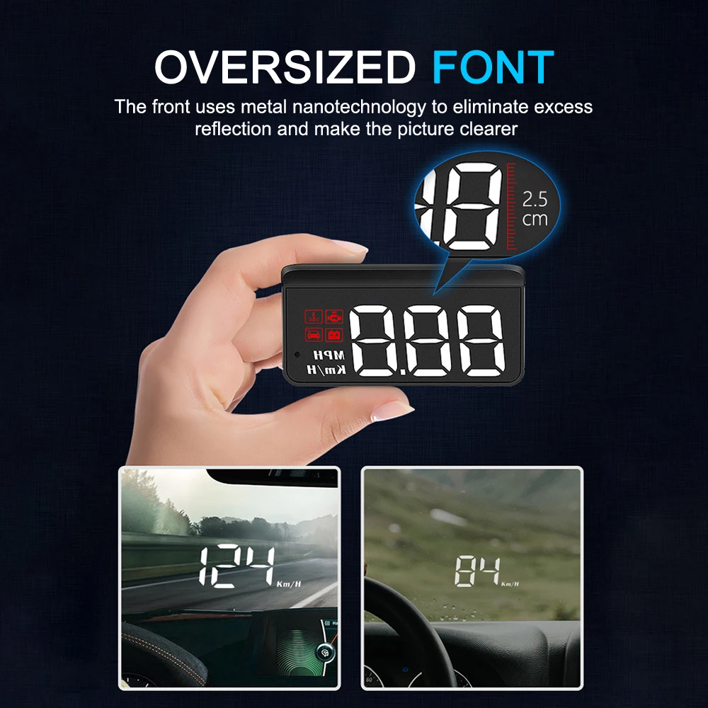 M3 HUD  ÷ OBD2 Ʈ ǻ ӵ  ÷,    ӵ ׼
