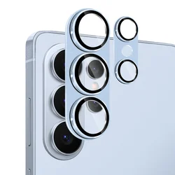 8K HD Metal Camera Lens Protection Glass Cover - Tempered Glass Film for Enhanced Phone Protection (Light Blue)
