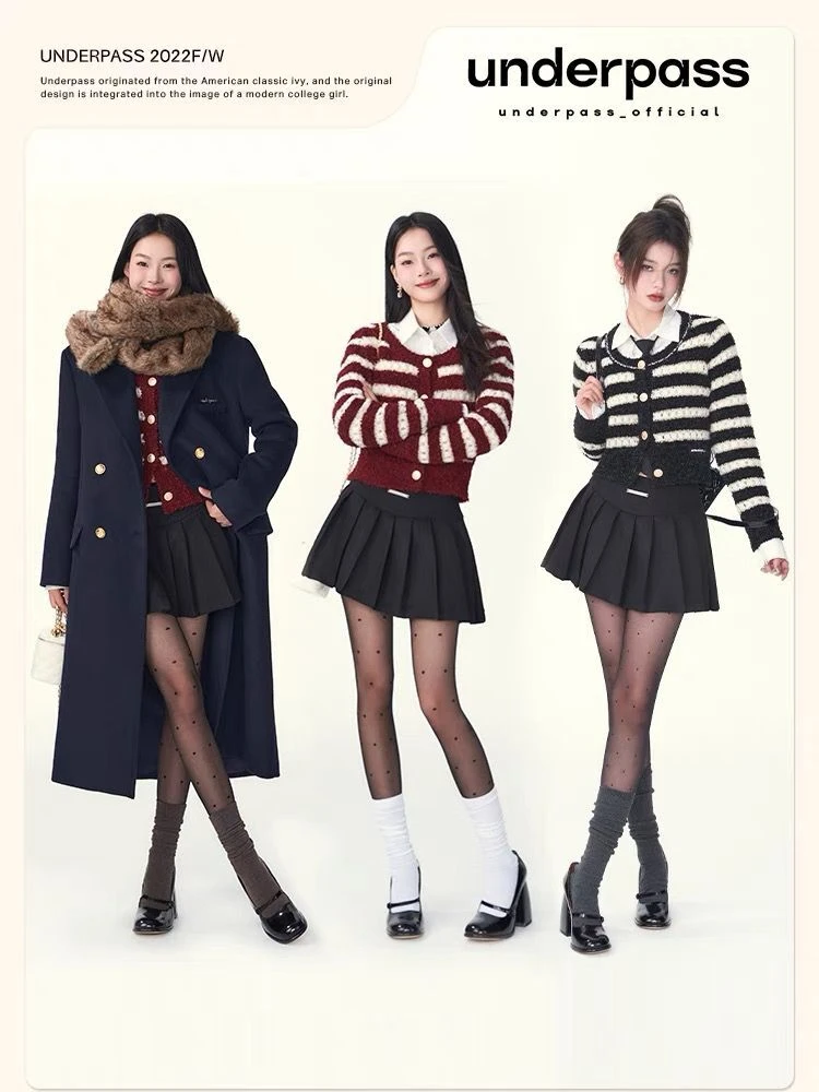 

Striped cardigan sweater jacket Women's Spring and Autumn 2023 new lazy style soft glutinous short knit