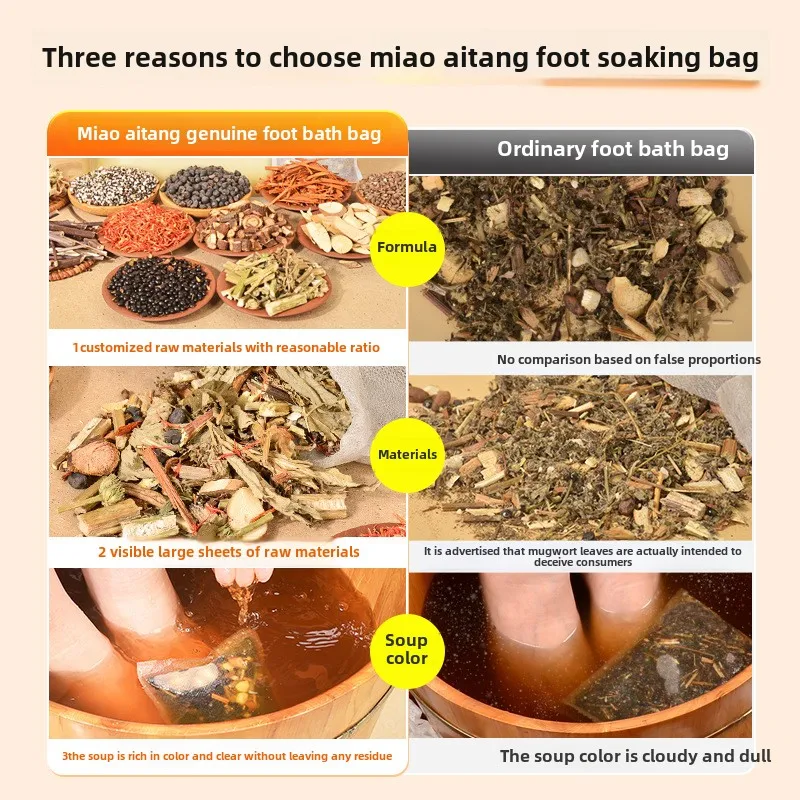 40g*10 Postpartum Confinement Bath Foot Bath Bag Wormwood Leaf Ginger Maternity Special Shampoo Fumigation Foot Bag