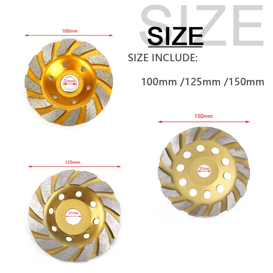 Meule Diamantée Brasée 7,3 Cm Pour Pierre, Marbre, Céramique - Hauteur 2/2,5/3 Cm, Usage Sec Ou Humide