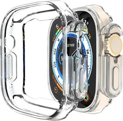 Durable TPU Scratch-Resistant Protective Case for Series 9 8 7 45mm (Transparent)