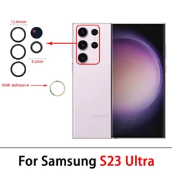 Premium Rear Camera Glass Lens Replacement with Adhesive (S23 Ultra)