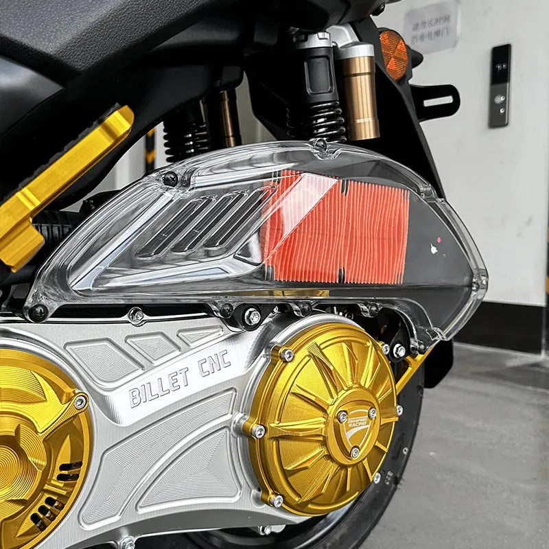 SEMSPEED Clear Air Filter Cover For Yamaha Zuma 125 2022-2025 NMAX