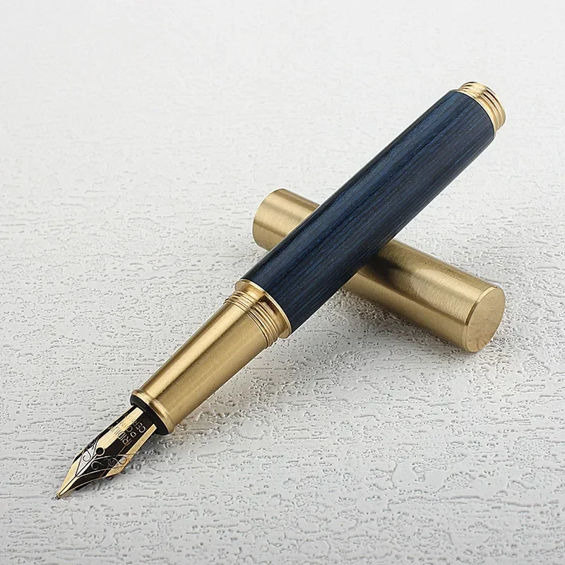 미니 나무 만년필, 0.5MM F 펜촉 문구, 사무실 학교 용품, 필기 잉크 펜, 1PC
