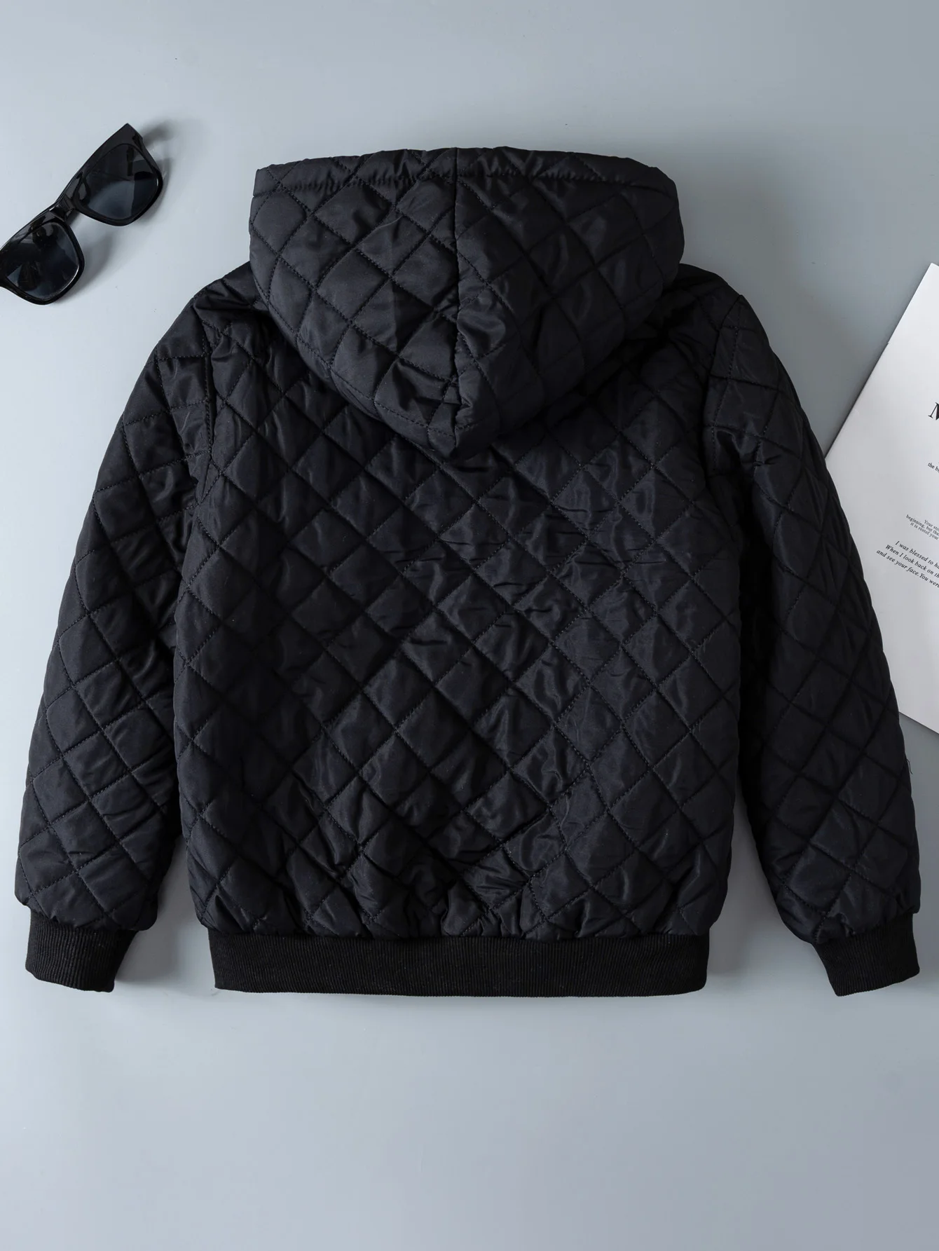 Youngsters' Cozy Fleece-Lined Hooded Jacket Warm Thermal Winter Coat with Pockets for Boys & Girls coat Machine Washable