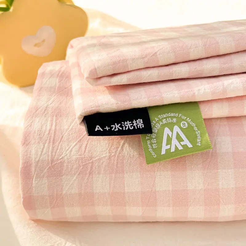 Bed Sheet Household Washable Cotton Skin-friendly Soft Bedding Luxury Breathable Bedspread Adults Students Universal Daily Ins 2