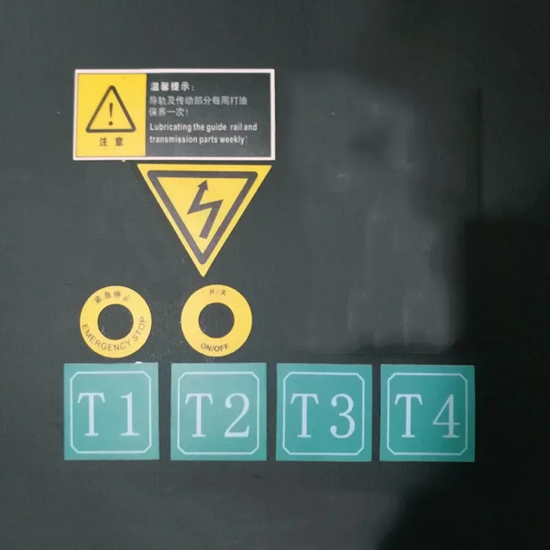 1PC New Caution Sign Engraving Machine Safety Sign PVC Label X/Y/Z Axis Sticker 1325 Signage CNC Switch Emergency Stop Paste