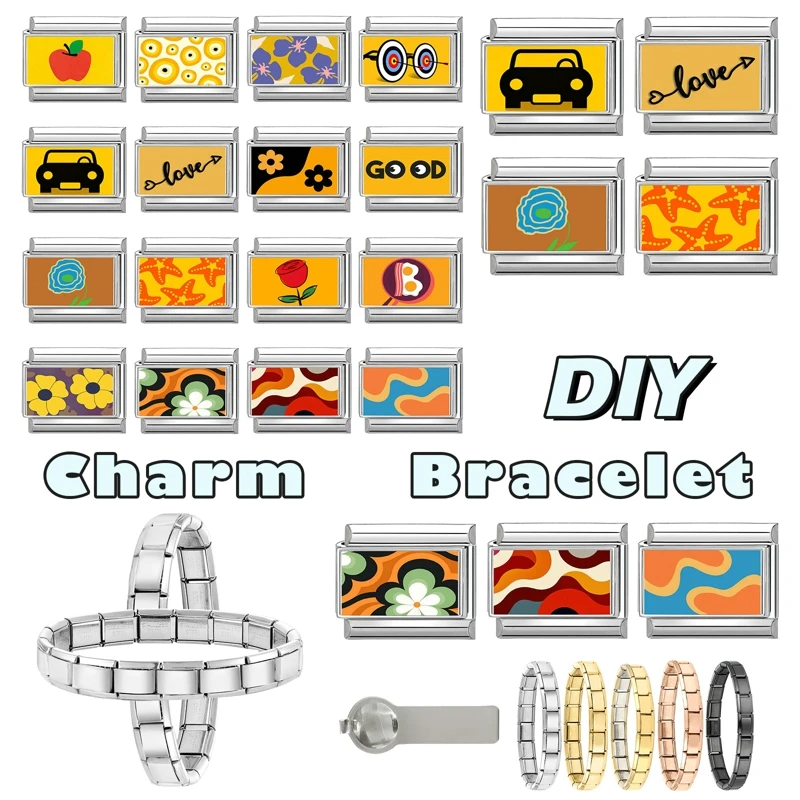 Italian Design Charm Link Jewelry Accessories