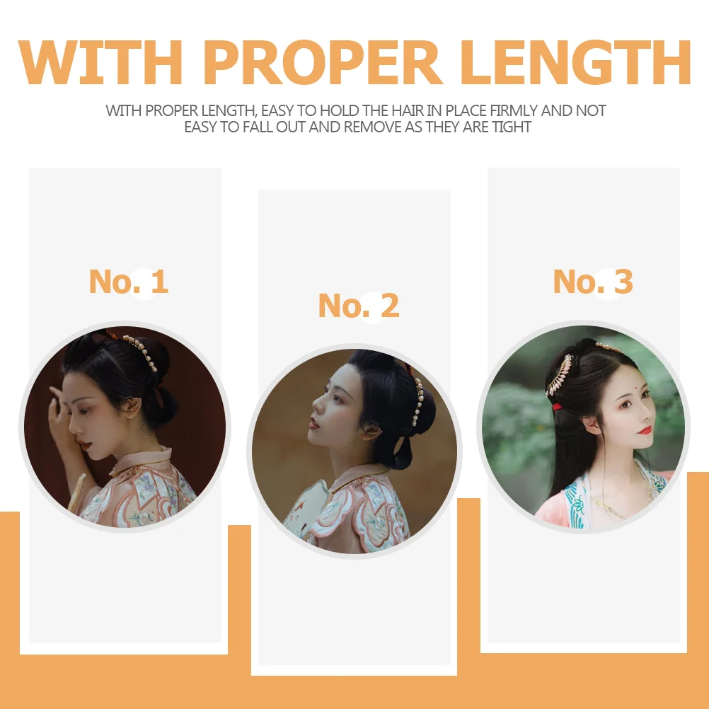 4 Pcs Pearl Hairpin Chinese Style Headdress Rhinestone Vintage Retro Hair Accessories 5 9 Rows Pearls Easy Hold Hairstyles 5
