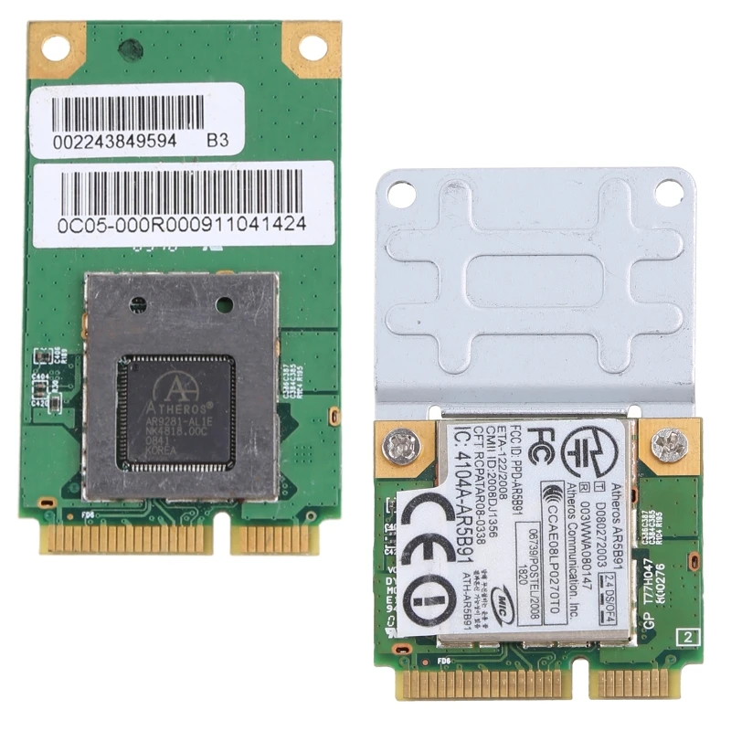 Atheros AR9281용 무선 카드 AR5B91 AR5B91-X AW-NE771 300Mbps WiFi 미니 PCI-E 카드 QXNF