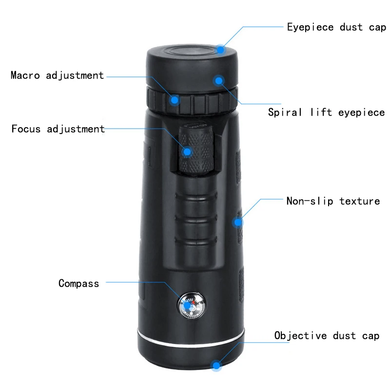 Jumelles Yokuli Monoculaire puissant télescope 12x50