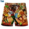 Rock Singer Bob Marley Reggae Rasta Pattern Board Shorts 3D Printing Men's Outdoor Leisure Sports Gym Shorts Men Swim Trunks 2