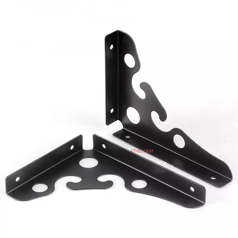 2pcs Metal Triangular Bracket Wall Mounting Device Shelf Board Bracket ...