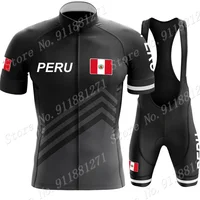 2024 Peru Cycling Jersey National Team Set Summer Cycling Clothing Road Bike Shirts Suit Bicycle bib Shorts MTB Maillot 2