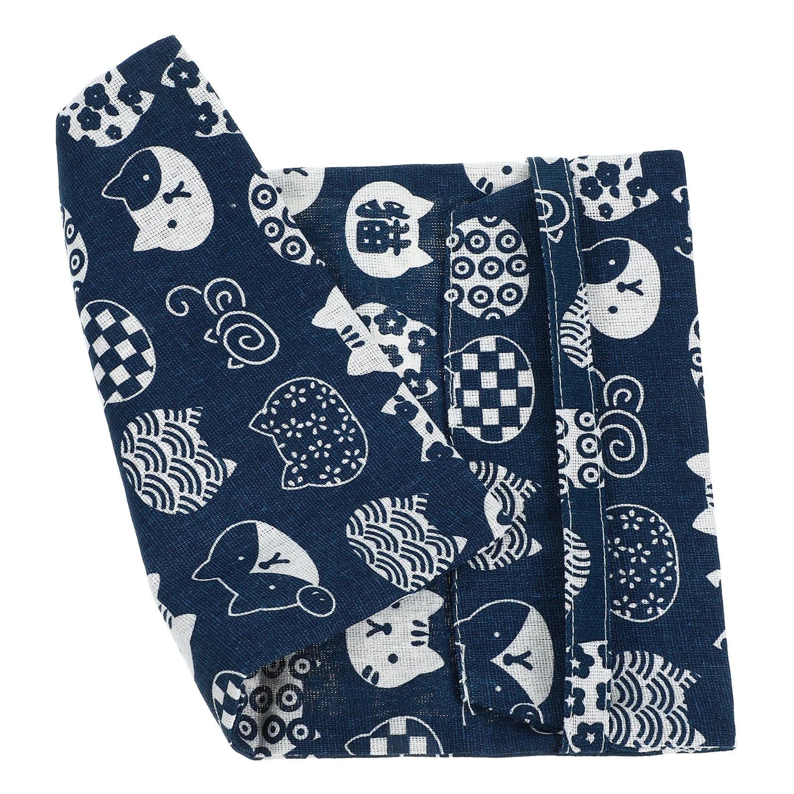 Blue Fabric Book Cover Protector Sleeve Diary Covers Hardcover Protective Cover Textbooks Cover Decorative delicate book cloth - 2