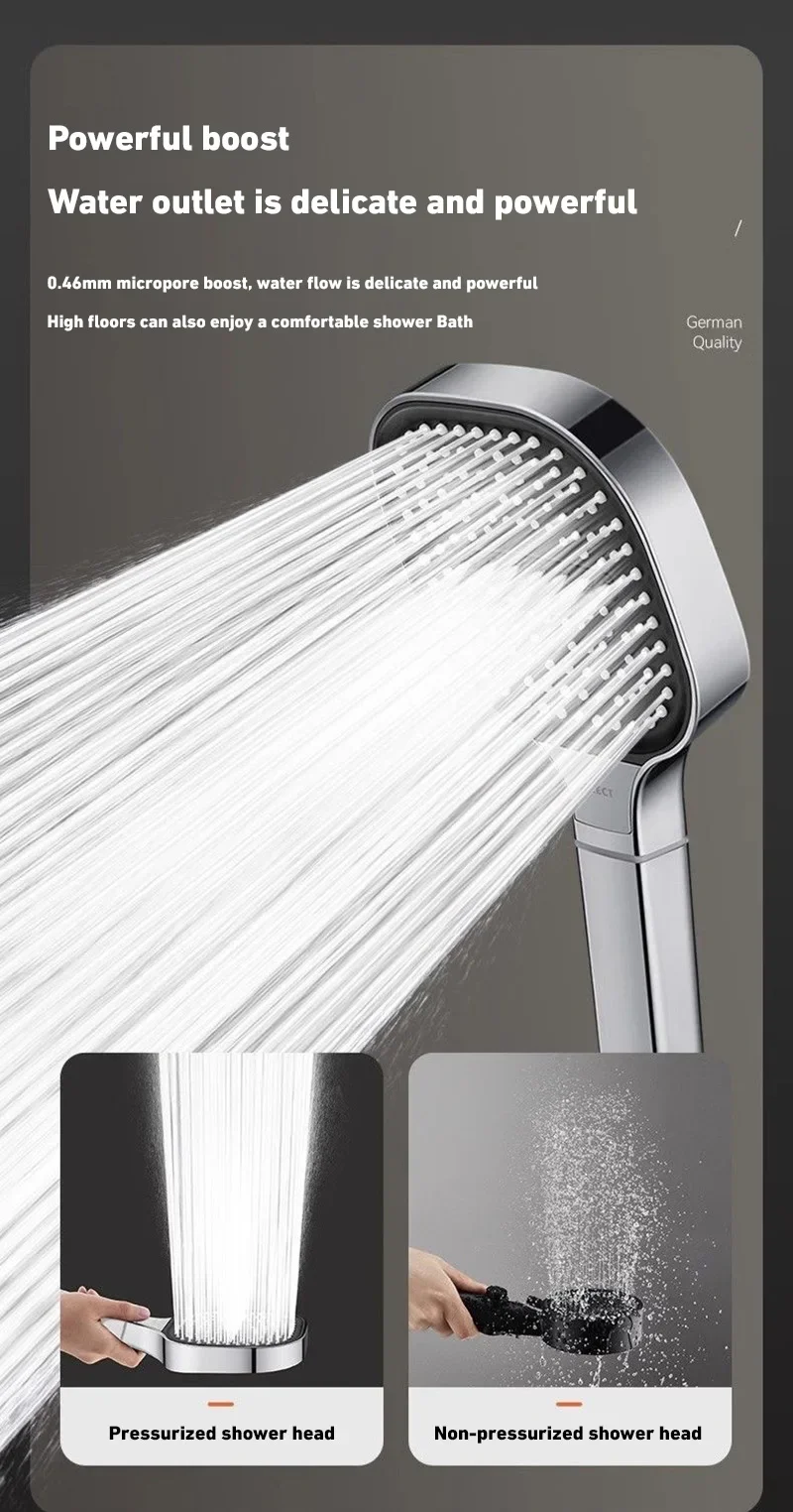 Xiaomi High Pressure Massage ShowerHead Filter Element 13cm Large Panel 3Modes Adjustable Home Shower Head Bathroom Accessories 6