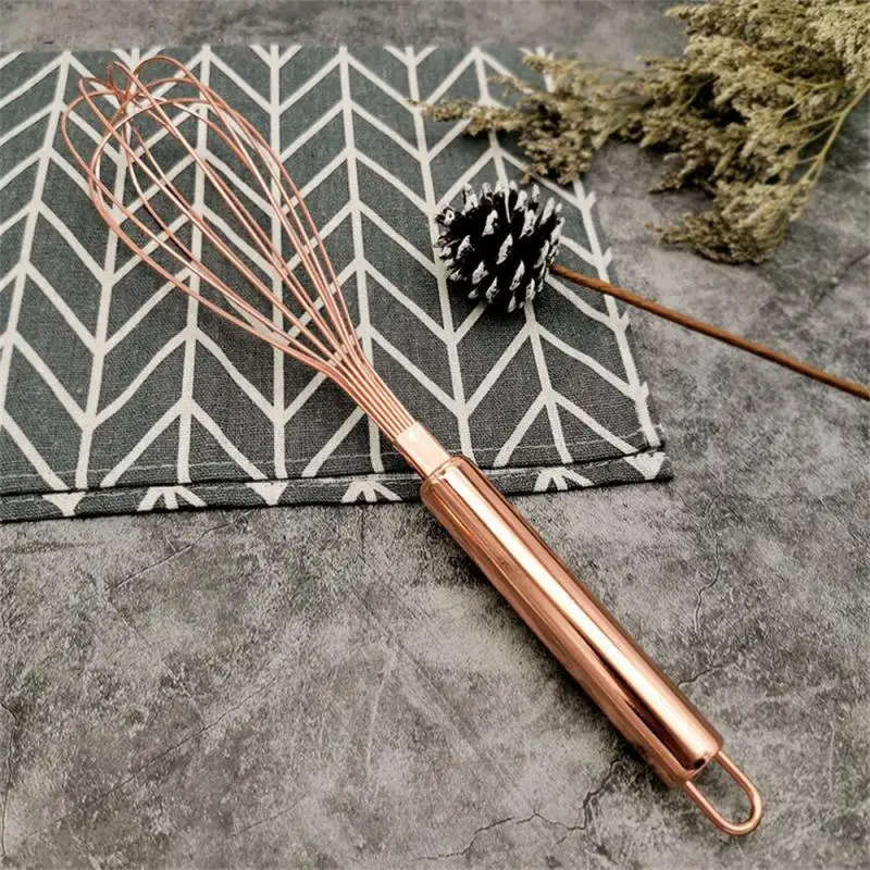 Gold Stainless Steel Egg Beater Hand Whisk Egg Mixer 1Pcs Baking Cake Tool Baking Set Home Tools Kitchen Accessories