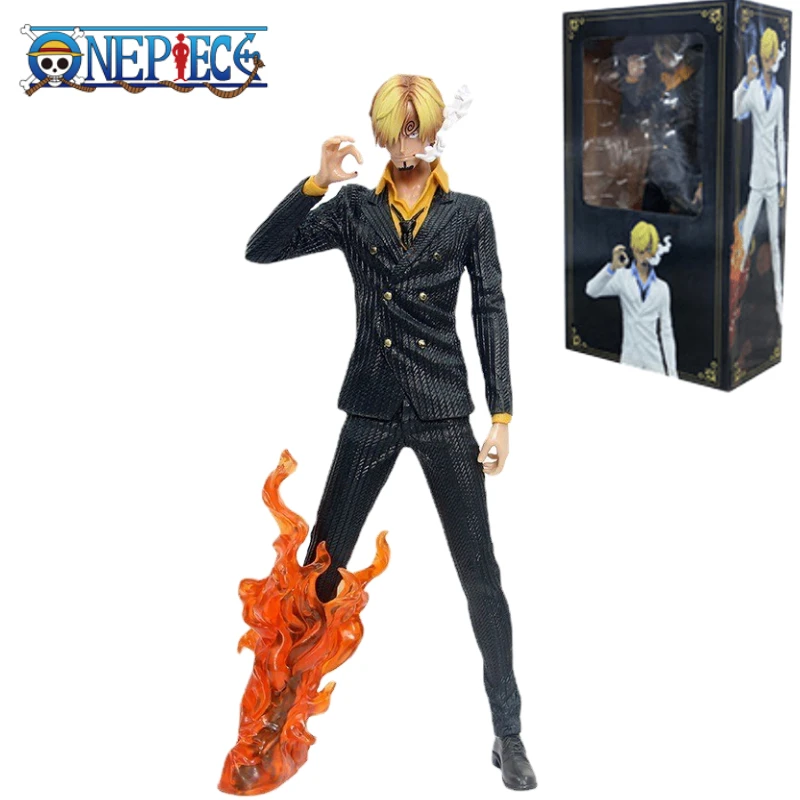 

В наличии One Piece GK аниме соломенная шляпа Sanji черно-белая модель орнамент коллекционный подарок