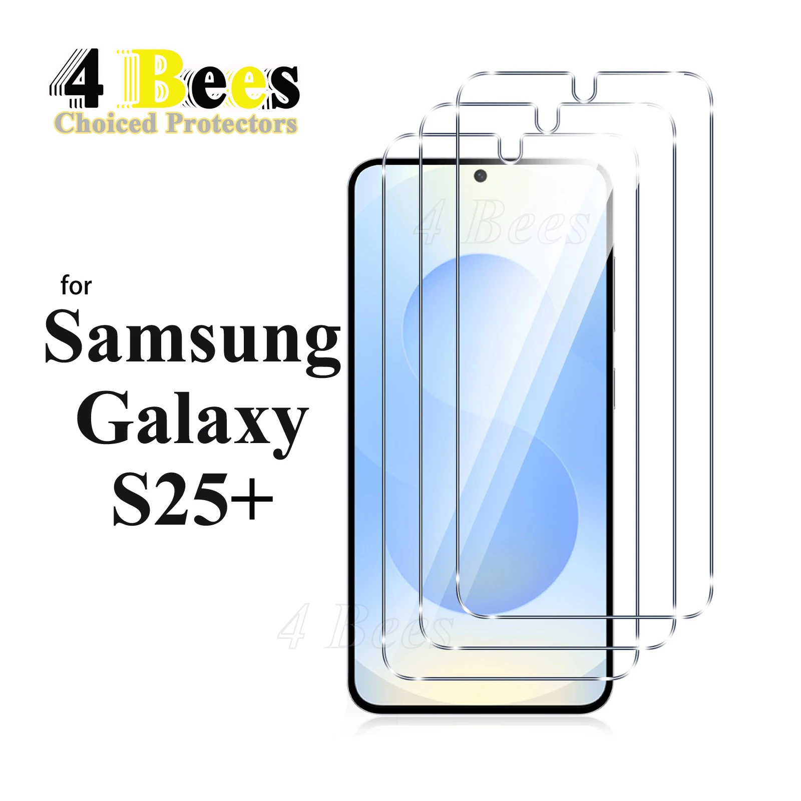 2-5Pcs Tempered Glass For Samsung Galaxy S25 Plus 5G Screen Protector Protective Mica High Aluminum Case Friendly Flat