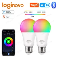 Ampoule connectée Tuya, wi-fi/Bluetooth, Alexa, lampe Led E27 RGB, 110/220V, pour Smart Life, compatible Google assatnt 1