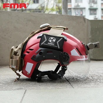 Casco di salvataggio tattico FMA Casco di emergenza di sicurezza regolabile leggero antincendio Cuscino interno in schiuma ABS + EPS ignifugo