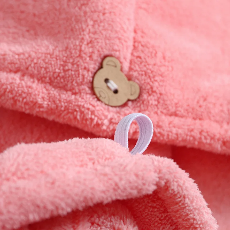 Women Hair Drying Hat Quick-dry Hair Bath Hat Towel Cap Microfiber Solid Towel Cap Super Absorption Turban Dry microfiber towels quick drying towel curly hair drying hat