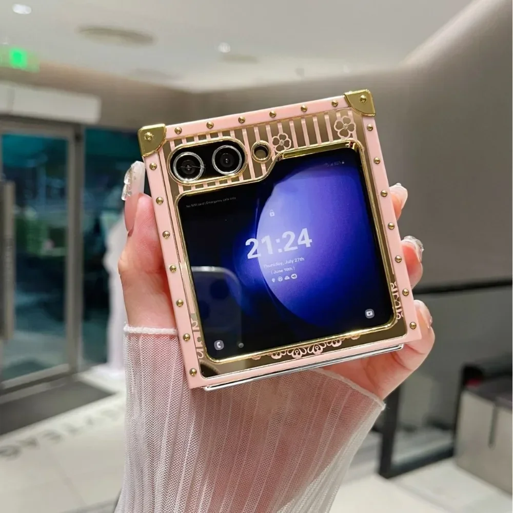 Luxury Bling Glitter Butterfly Stand Cover - Cute Square Phone Case