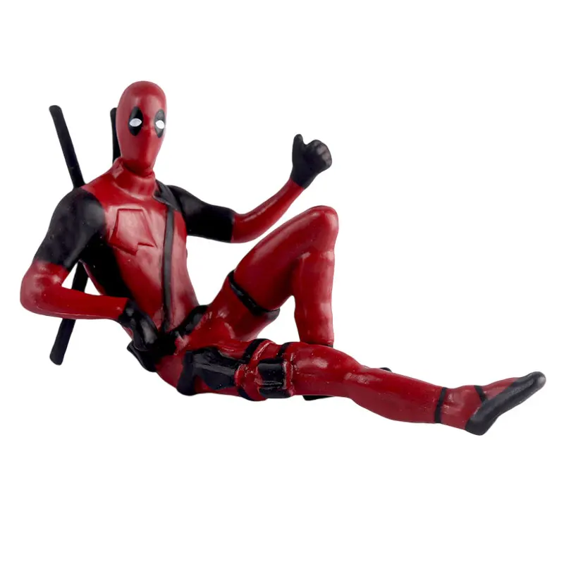 thumbnail image 1 of 6 figuras de Deadpool para escritorio, decoración para el hogar, oficina, Marvel, 8 cm, X-MAN, divertidas y lindas, modelos de juguetes para niños, 1 of 5