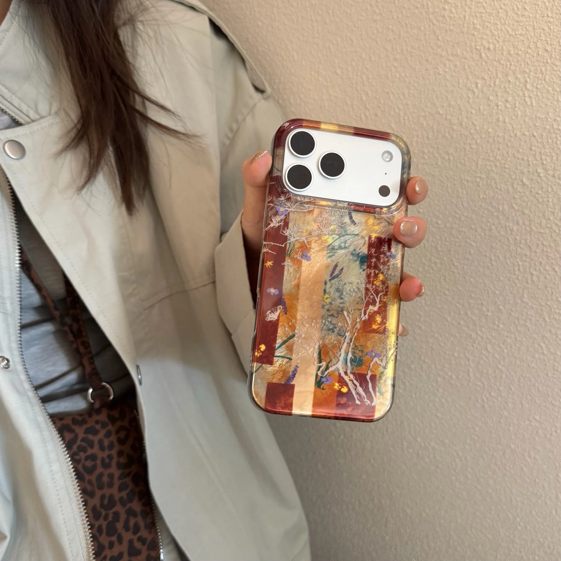 Oriental Artistic Floral Retro Plant & Butterfly Phone Case Cover